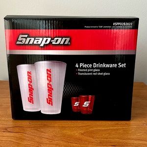 Snap-on Frosted Pint Glasses